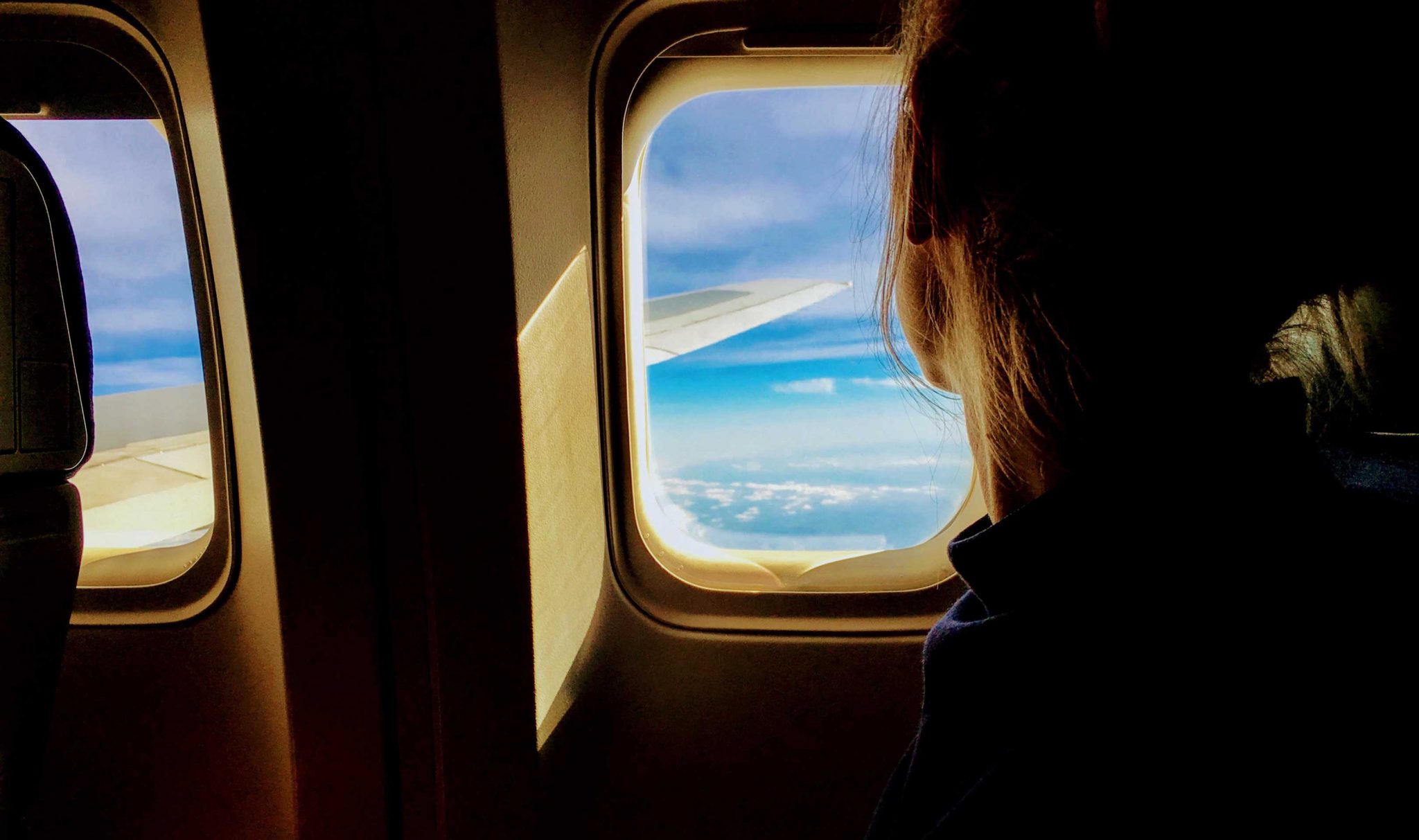 flying to a villa holiday destination